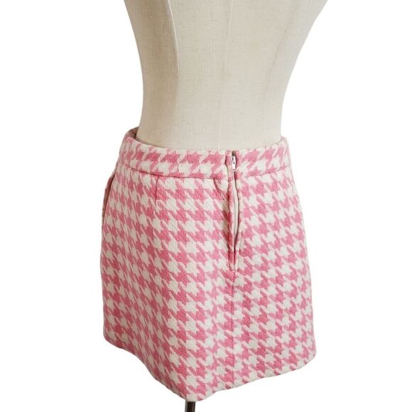 Paul & Joe Pink Houndstooth Mini Skirt - Picture 4 of 6